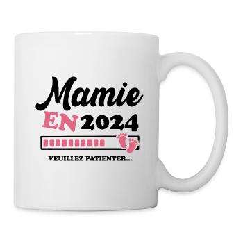 Mamie en 2024 Humour Cadeau - Mug blanc - blanc - Droite