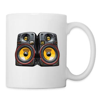Musik Boxen Symbol Bass - Tasse - Weiß - Rechts