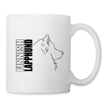 Profil finlandais de Laponie Chiens Chien Wilsigns - Mug blanc - blanc - Droite