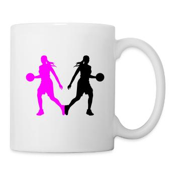 Basketball Player Silhouette Basketball Player Fra - Mug - white - Right