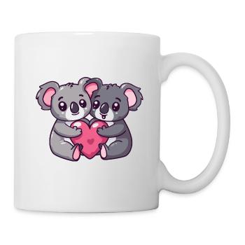 Koala Comic Couple Love - Mug - white - Right