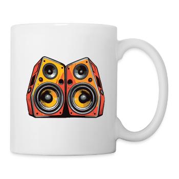 Musik Boxen Bass - Tasse - Weiß - Rechts