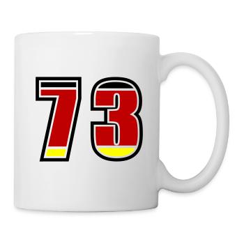 73 Nummer Deutschland Trikot - Tasse - Weiß - Rechts