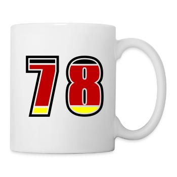 78 Nummer Deutschland Trikot - Tasse - Weiß - Rechts