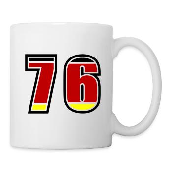 76 Number Germany Jersey - Mug - white - Right