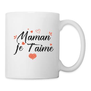 maman je t aime cadeau maman - Mug blanc - blanc - Droite