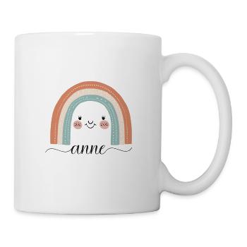 Anne! Regenbogen, personalisierbar - Tasse - Weiß - Rechts
