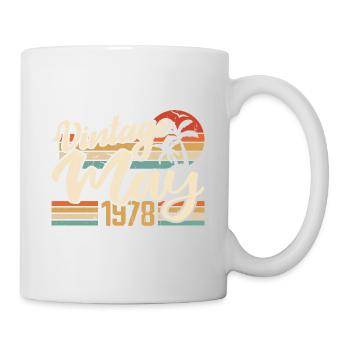 Vintage Birthday May 1978 Born in May 1978 - Mug - white - Right