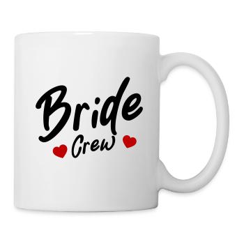 Bride Crew Herz - Tasse - Weiß - Rechts