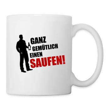 Leisurely boozing at the end of the day - Mug - white - Right