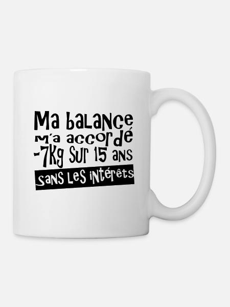Régime 7 kg - Mug blanc - blanc