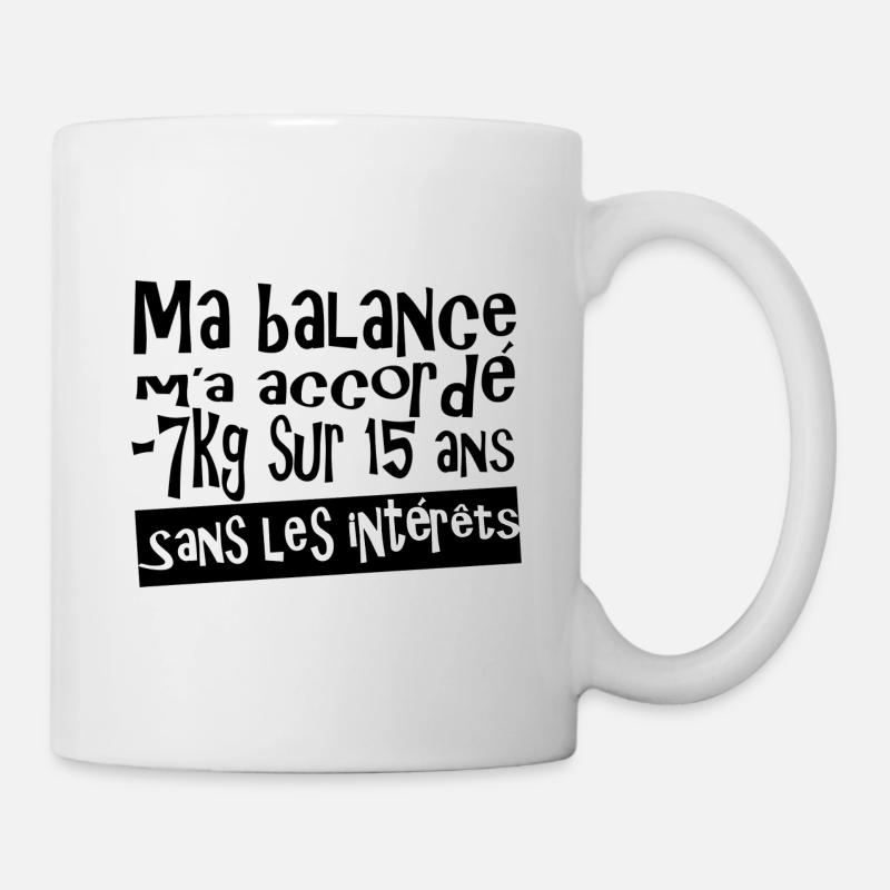 Régime 7 kg - Mug blanc - blanc