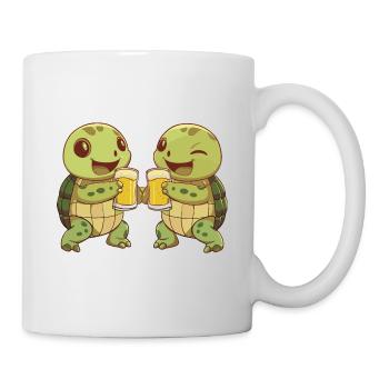 Turtle Comic Beer Funny Booze - Mug - white - Right