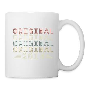 Original 2014 Vintage Rétro Cadeau D'anniversaire - Mug blanc - blanc - Droite