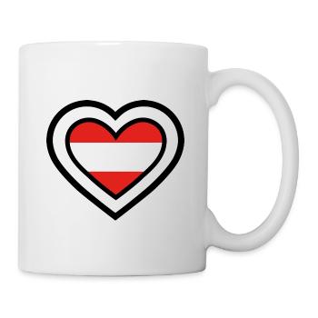 Austria Sport Mannschaften - Herz - Tasse - Weiß - Rechts