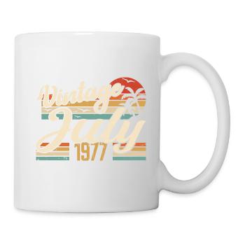 July 1977 Gift, 47th Anniversary July 1977 - Mug - white - Right