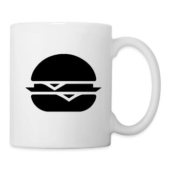 Hamburger Burger - Tasse - Weiß - Rechts