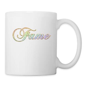 Fame Diamond Rainbow frech cooler Schriftzug - Tasse - Weiß - Rechts