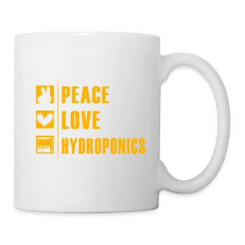 Peace Love Hydroponics - Mug - white - Right