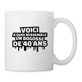 voici à quoi ressemble un bogosse de 40 ans - Mug blanc - blanc - Droite