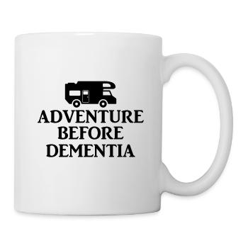 L'aventure avant la démence. Cadeaux pour les amateurs de camping - Mug blanc - blanc - Droite