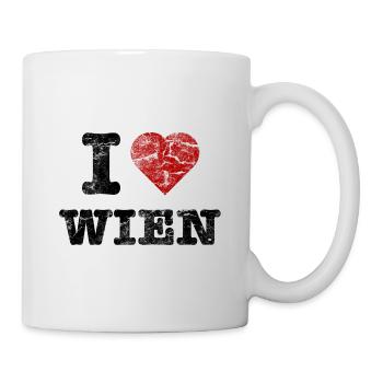 i_love_wien_vintage_dark - Mug - white - Right