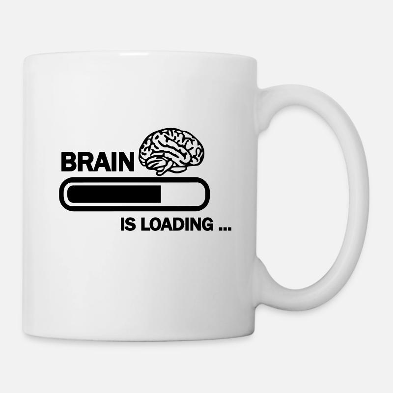 Brain loading - Tasse - Weiß