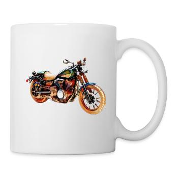 Moto vintage - Mug blanc - blanc - Droite