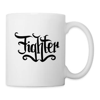 fighter - Mug blanc - blanc - Droite