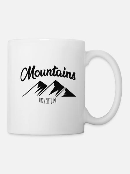 Aventure en montagne - Mug blanc - blanc