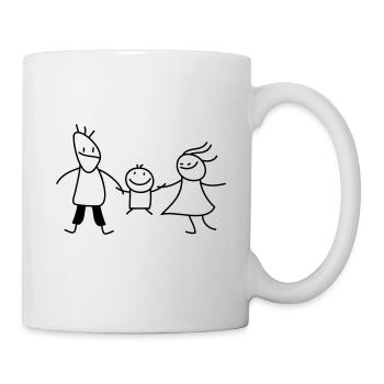 happy family (b) - Mug - white - Right