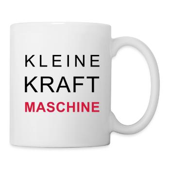 kleine kraftmaschine - Tasse - Weiß - Rechts