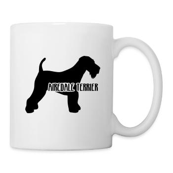 Airedale Terrier - Mug blanc - blanc - Droite
