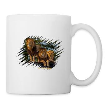 löwen - Tasse - Weiß - Rechts