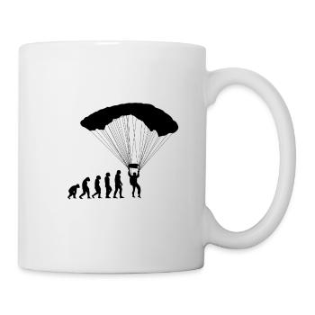 Parachute skydiving development - Mug - white - Right