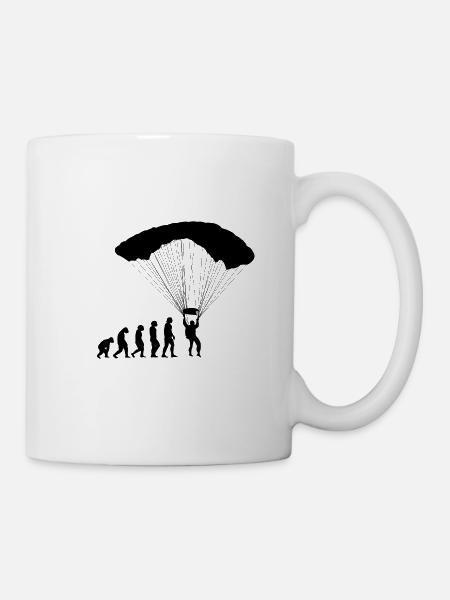 Développement du parachutisme parachutisme - Mug blanc - blanc
