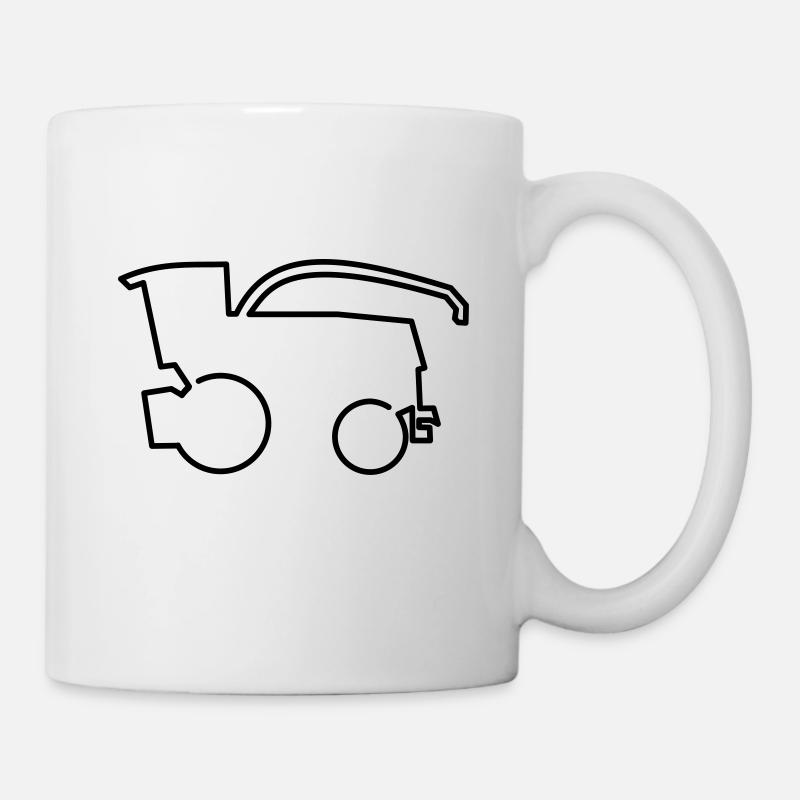 Feldhäcksler Claas Jaguar Silage Ernte Transport - Mug blanc - blanc