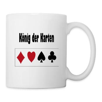 König der Karten - Tasse - Weiß - Rechts