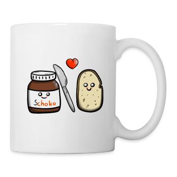 Schoko-Liebe - Tasse - Weiß - Rechts
