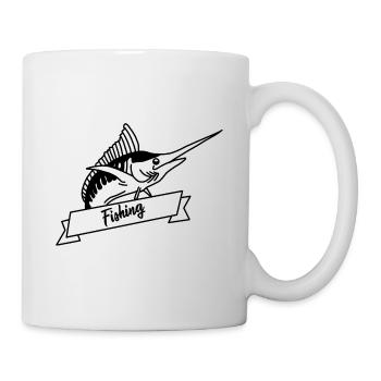Pêche pêche pêche - Mug blanc - blanc - Droite