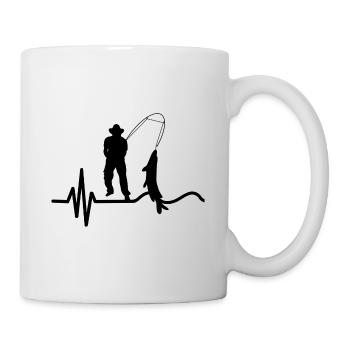 Pêche pêche pêche - Mug blanc - blanc - Droite