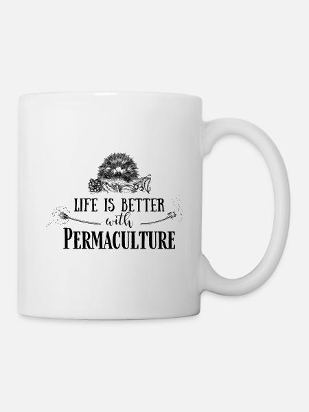 Life is better with Permaculture - Mug - white