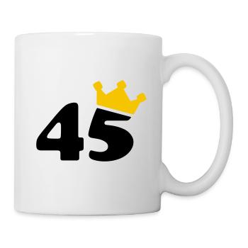45 Krone 45 Birthday 45 years - Mug - white - Right