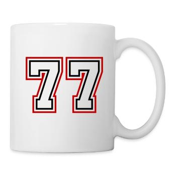 77 Number number - Mug - white - Right
