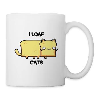 I Loaf Cat - Cat Lover - Funny - Mug - white - Right
