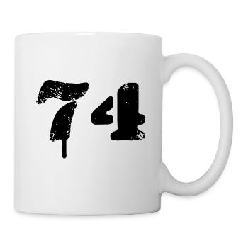 74 number symbol - Mug - white - Right