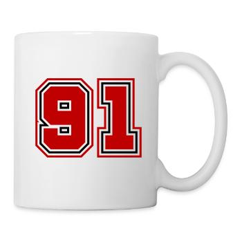 91 Number Symbol - Mug - white - Right