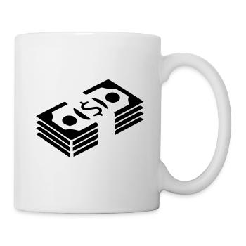 Money Money silhouette - Mug - white - Right