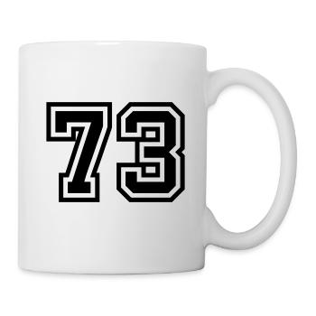 73 Number Symbol - Mug - white - Right