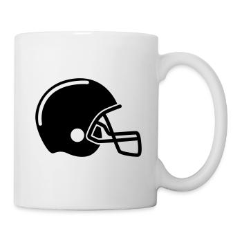 Icône Casque de football - Mug blanc - blanc - Droite